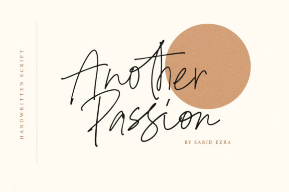 Another Passion: The Delicate Script Font for Elegant Design
