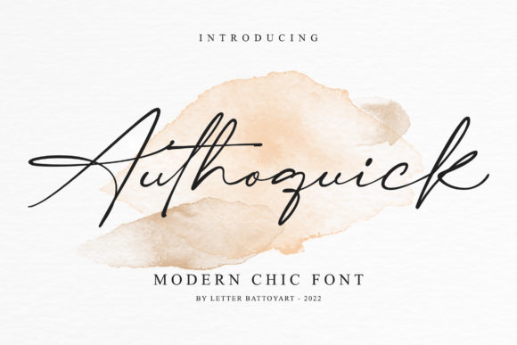 Authoquick: The Modern Script for Authentic Branding