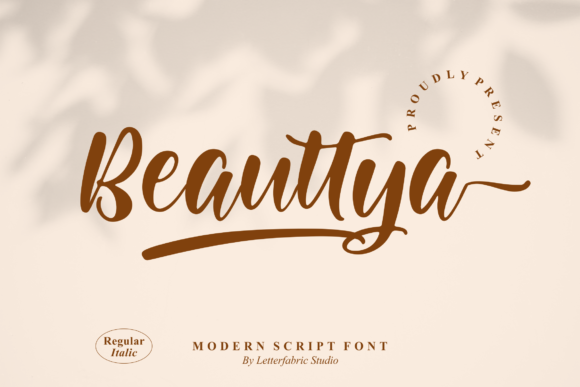 Beauttya: A Modern Script Font for Authentic Branding