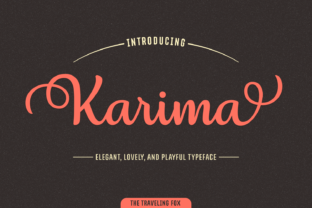 Karima: A Script Font with Endless Stylistic Possibilities