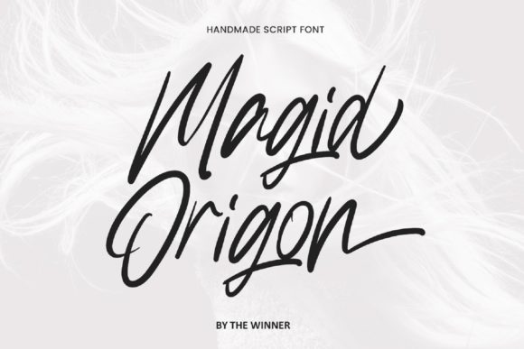 Magid Origon: A Modern Script Font with Delicate Flow