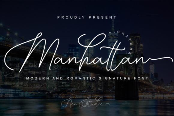 Manhattan Signature: A Font That Captures Timeless Elegance