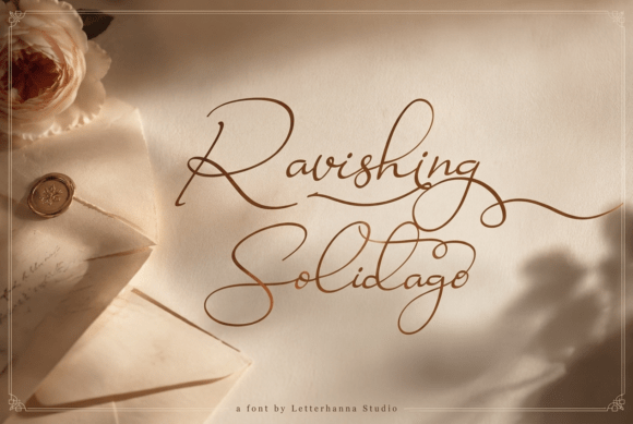 Ravishing Solidago: An Authentic Hand-Drawn Script Font