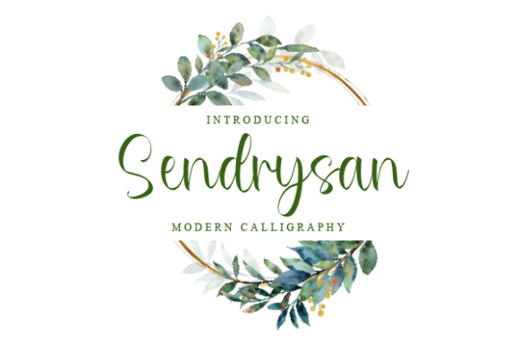 Sendrysan: Crafting Brand Personality with a Modern Script Typeface