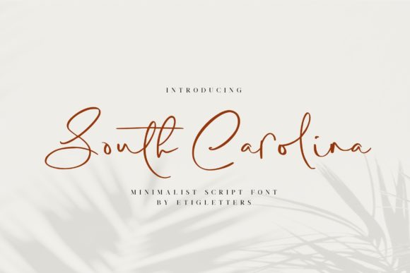 South Carolina: A Minimalist Script for Modern Branding