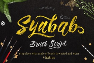 Syabab: The Bold Brush Script for Authentic Design